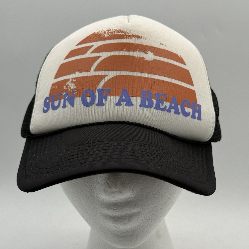 Sun of a Beach Hat Cap O'Neill Sunset Graphic White‎ Black Mesh Snapback